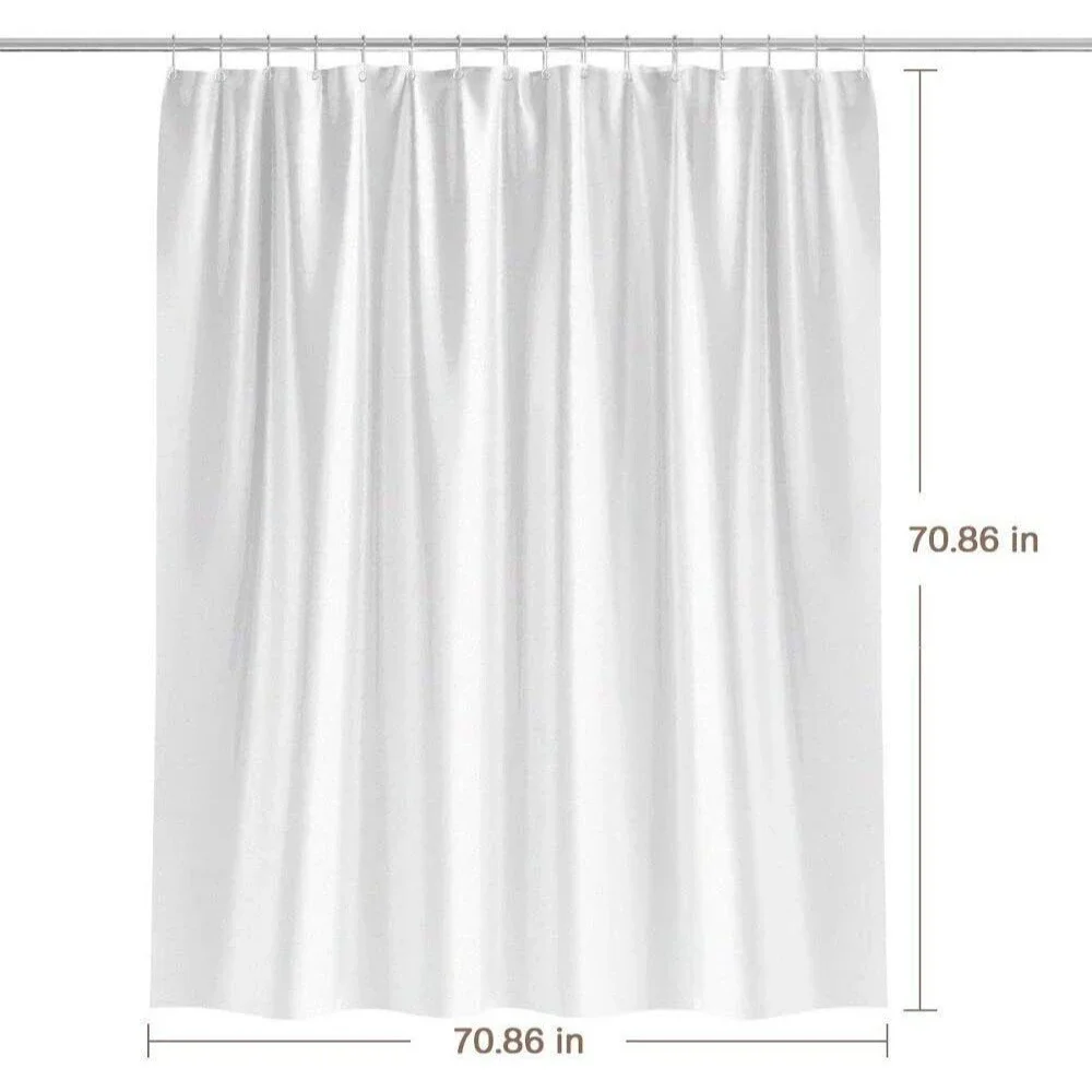 Waterproof Shower Curtain Liner, Eco-Friendly, Clean and Rust-Proof 72